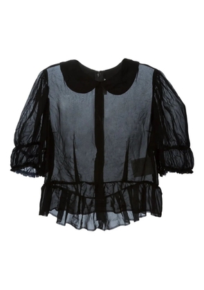 Comme Des Garçons Comme Des Garçons sheer blouse - Black