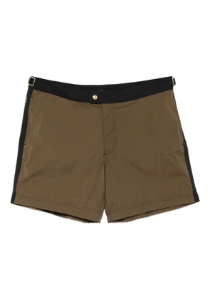 TOM FORD colourblock swim shorts - Green