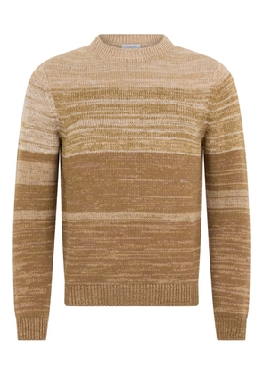 Malo striped-pattern sweater - Neutrals