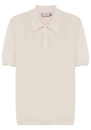 Canali knitted polo shirt - Neutrals