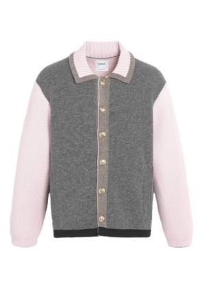 Barrie colour-block buttoned cardigan - Grey