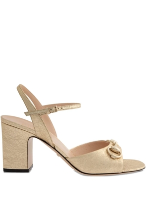 Gucci 75mm Horsebit sandals - Neutrals