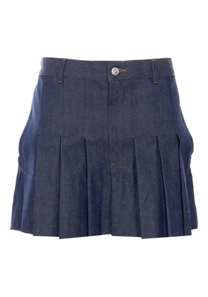 A.P.C. pleated mini skirt - Blue
