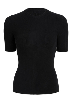KHAITE Celina short-sleeved crew-neck T-shirt - Black