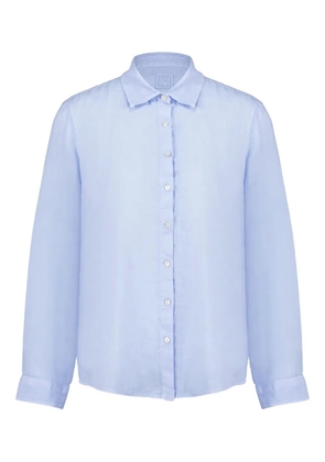 120% Lino long-sleeves button-up shirt - Blue
