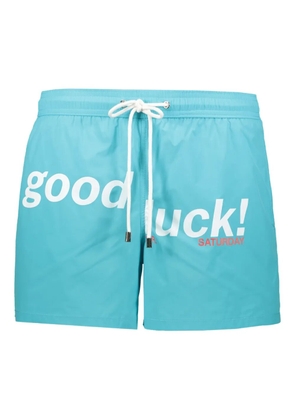 MR. SATURDAY drawstring swim shorts - Blue