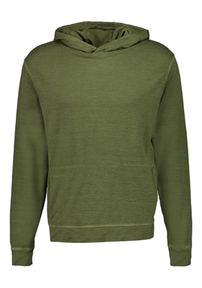 120% Lino linen-blend hoodie - Green