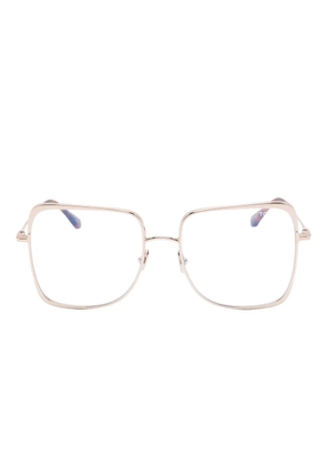 TOM FORD Eyewear square-frame temple-tips glasses - Gold