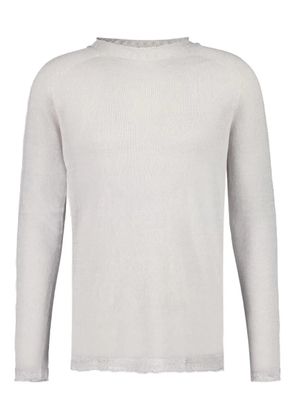 120% Lino long-sleeve linen sweater - Grey