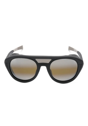 Vuarnet Ice 04 side-shield round-frame sunglasses - Black
