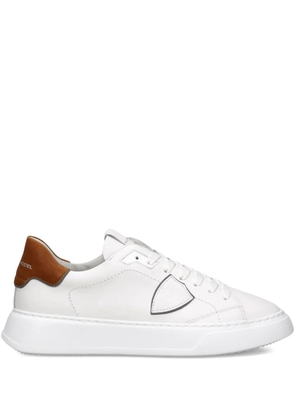 Philippe Model Paris Temple leather low-top sneakers - White