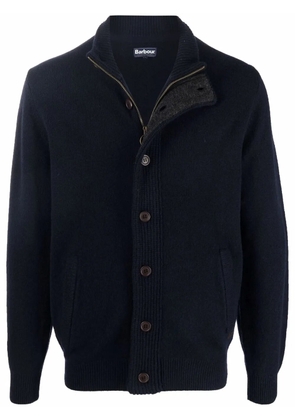 Barbour high-neck wool cardigan - Blue