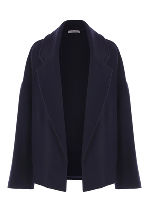 Dusan lapel-detail wool jacket - Blue