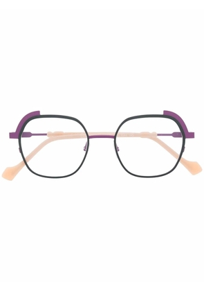 Face À Face layered-frame glasses - Purple