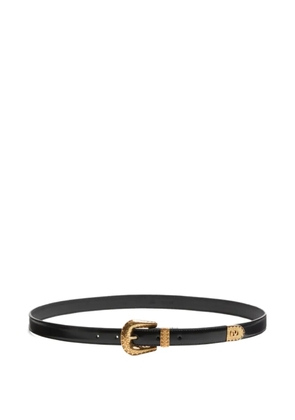 Valentino Garavani VLogo leather belt - Black