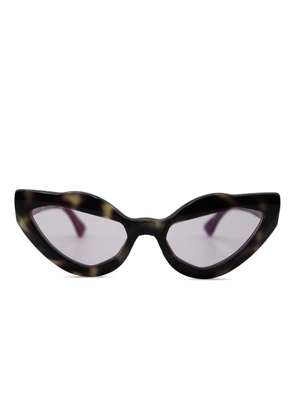 Kuboraum Mask Y8 cat-eye sunglasses - Brown