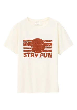 Ba&Sh Reese graphic-print T-shirt - Neutrals