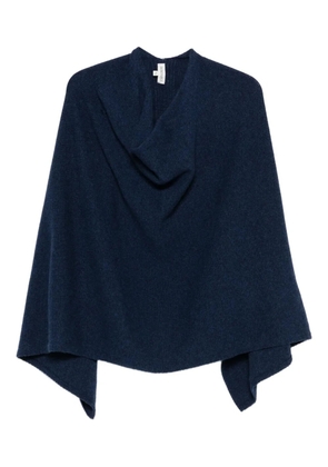 BOMPARD cashmere long poncho - Blue