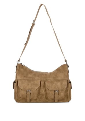 STAND OIL Joey buckle-strap pocket crossbody bag - Brown