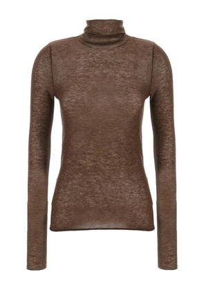 PINKO sequin-embellished high-neck top - Brown