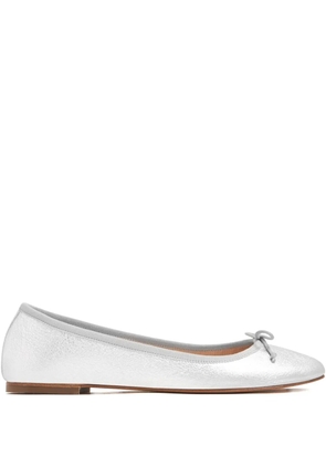 HOUSE OF BALLERINAS metallic leather ballet flats - Silver