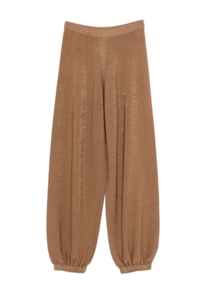 Fabiana Filippi elasticated-waistband trousers - Brown