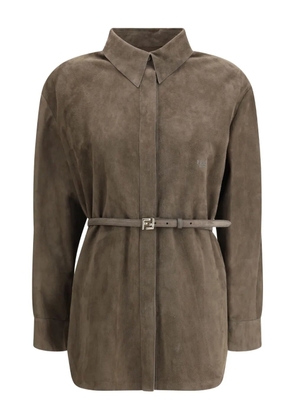 FENDI suede shirt - Grey