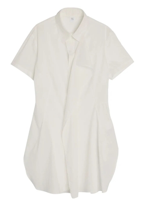 Y's draped cotton shirt - White