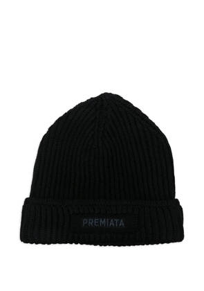 Premiata ribbed-knit beanie - Black