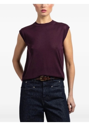 Another Tomorrow sleeveless vest - Purple