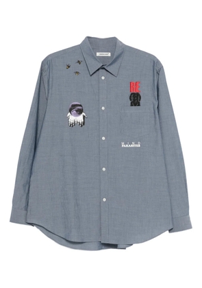 Undercover chest-pocket shirt - Blue