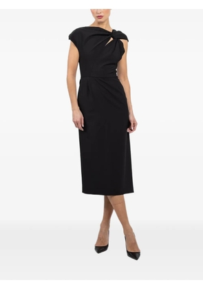 Mantu knot-detail midi dress - Black