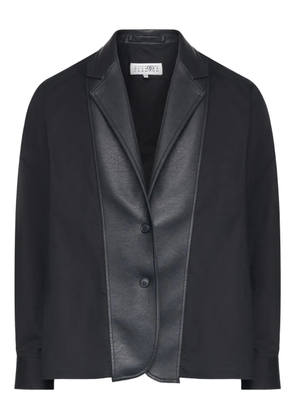 MM6 Maison Margiela contrast-lapel blazer - Black