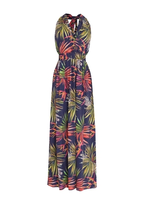 Lygia & Nanny tropical-print maxi dress - Blue