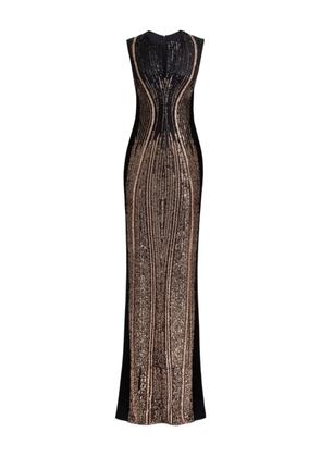 Gemy Maalouf embellished sleeveless maxi dress - Black