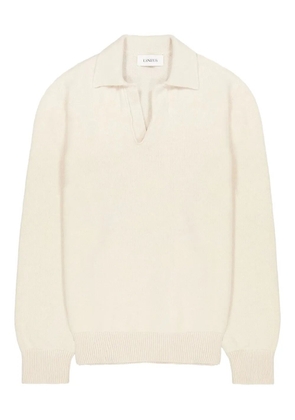 Laneus ribbed-collar sweater - Neutrals
