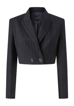 PINKO pinstripe cropped jacket - Blue