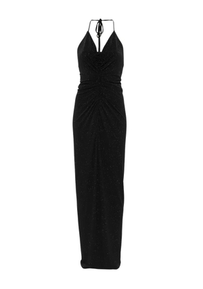 ROSERRY halterneck open-back midi dress - Black