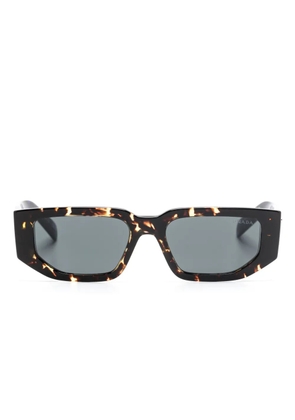 Prada Eyewear triangle-logo sunglasses - Brown