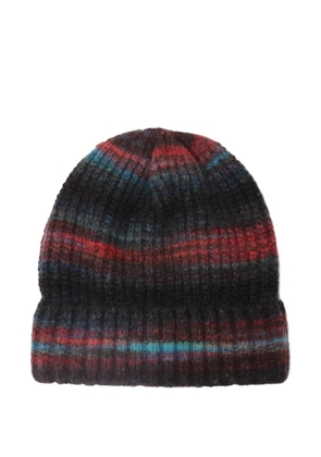 Xirena striped beanie hat - Black