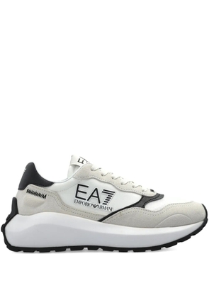 Ea7 Emporio Armani logo-patch sneakers - White