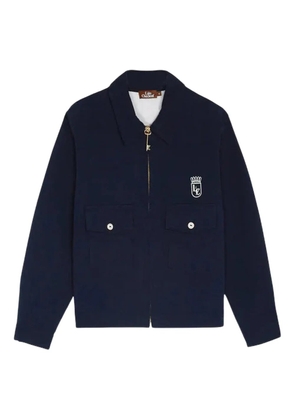 Late Checkout chest-pocket work jacket - Blue