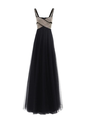 Gemy Maalouf rhinestone-embellished gown - Black