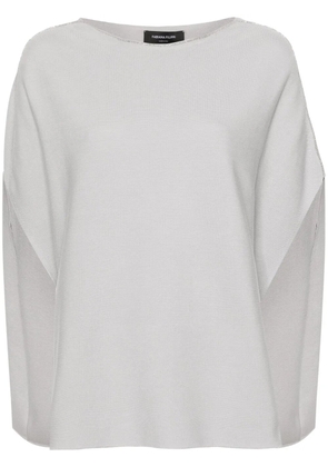 Fabiana Filippi beaded-trim sleeveless sweater - Grey