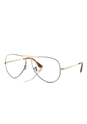 Ray-Ban metal pilot-frame glasses - Black