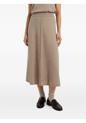 Chinti & Parker cashmere-blend skirt - Neutrals