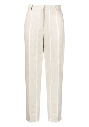 Antonelli striped high-waisted trousers - Neutrals