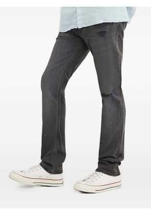 HUGO paint-splatter distressed jeans - Grey