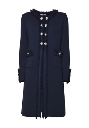 Charlott fringed buttoned coat - Blue