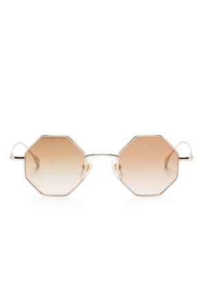Gucci Eyewear geometric-frame sunglasses - Gold
